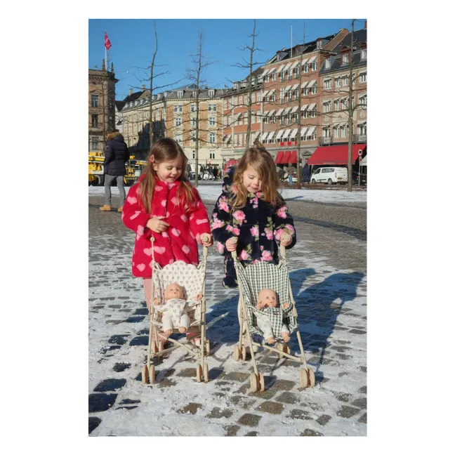 Poussette pour poupée Verona Check | Blanc