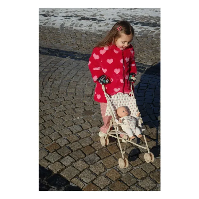 Verona Check doll stroller | White