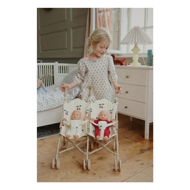 Stroller for Cerise twin dolls | Ecru