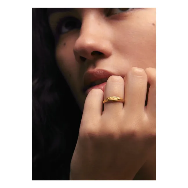 Bonita signet ring | Gold