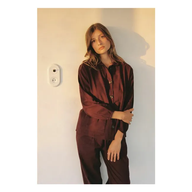 Pijama Claudine Jasper | Burdeos