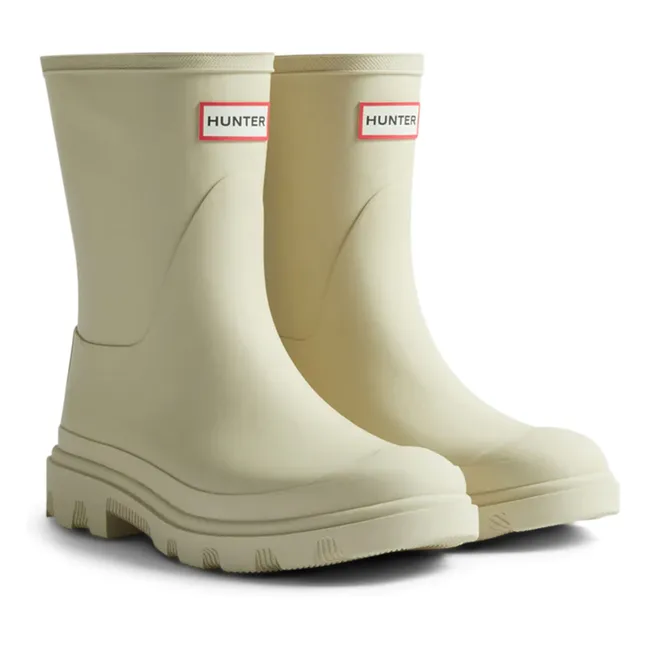 Downpour Rubber Short Boots | Ecru