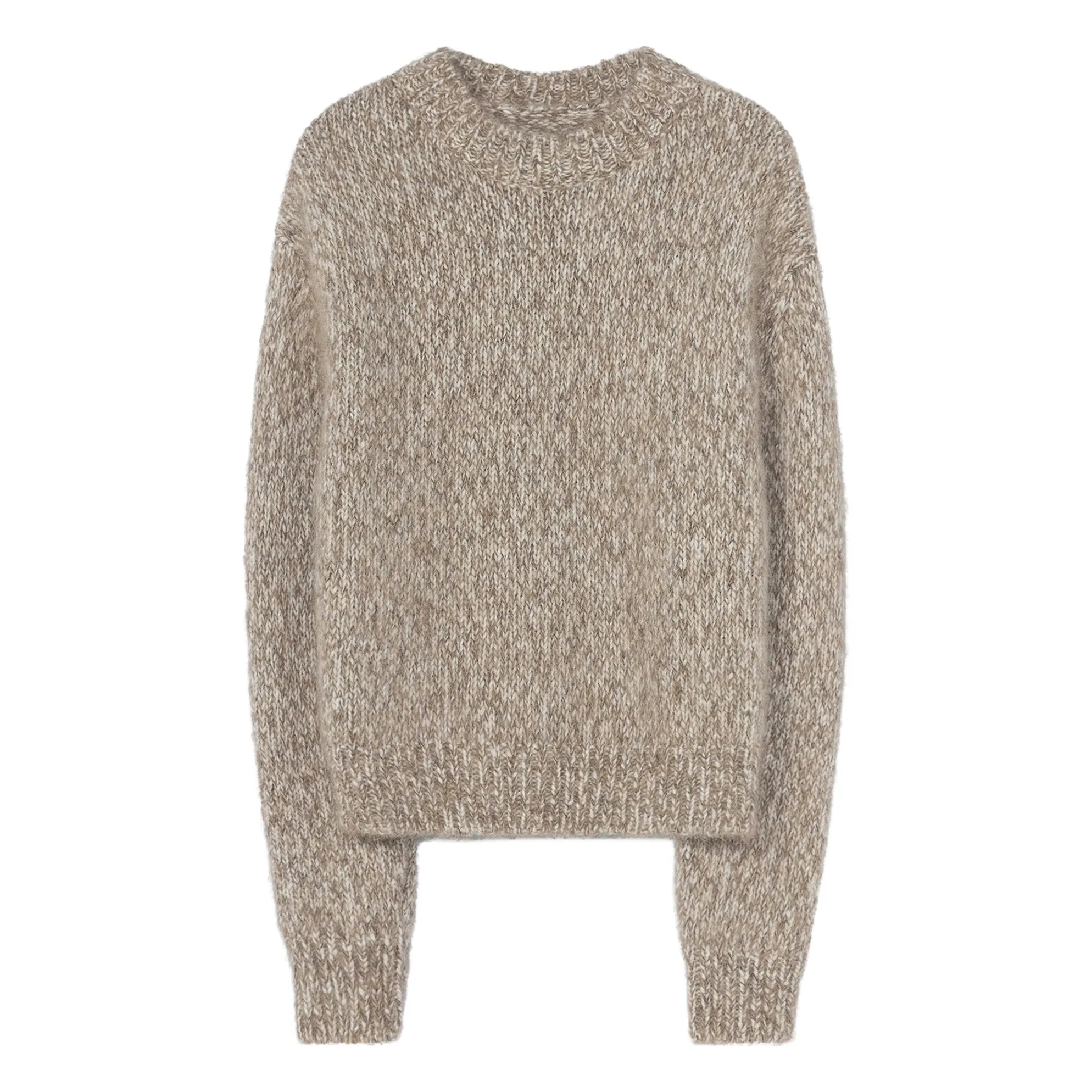 Cordera Beige Superfine Alpaca Wool Chunky Sweater