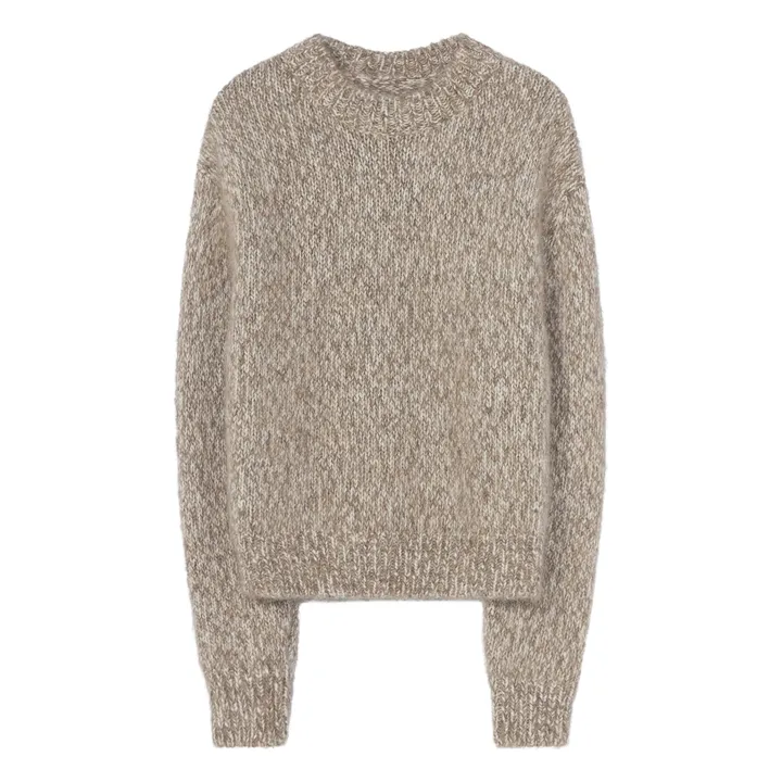 Pull Chunky Laine Alpaga Superfine | Beige- Image produit n°0