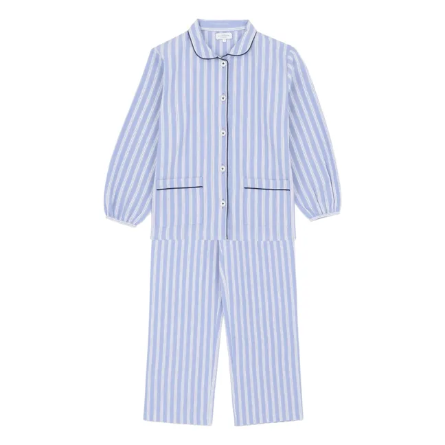 Pijama de rayas Claudine Jasper | Azul
