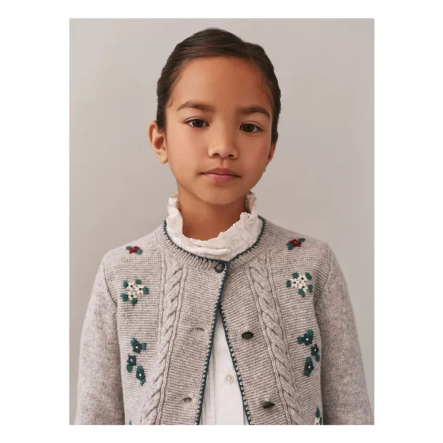 Gilet Jamina Laine | Gris chiné