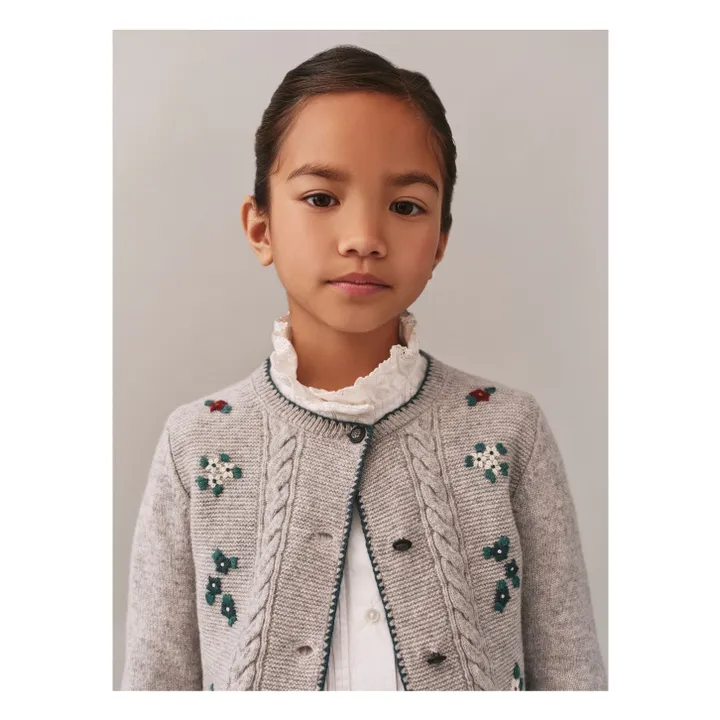 Gilet Jamina Laine | Gris chiné- Image produit n°2