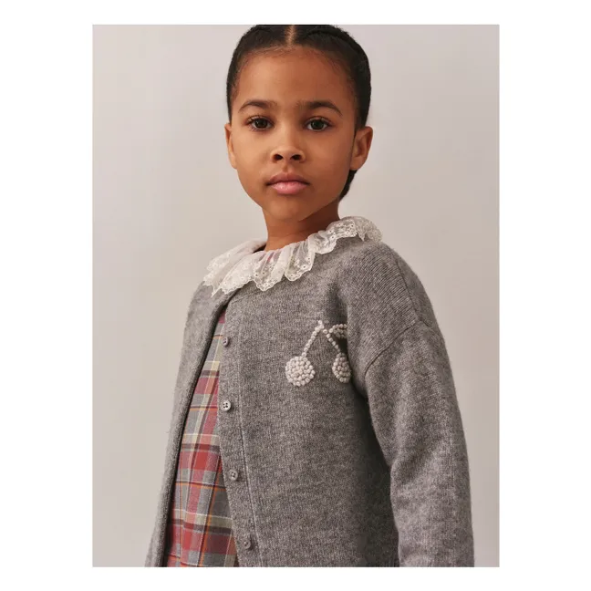 Judicael Cardigan in cashmere | Grigio chiné