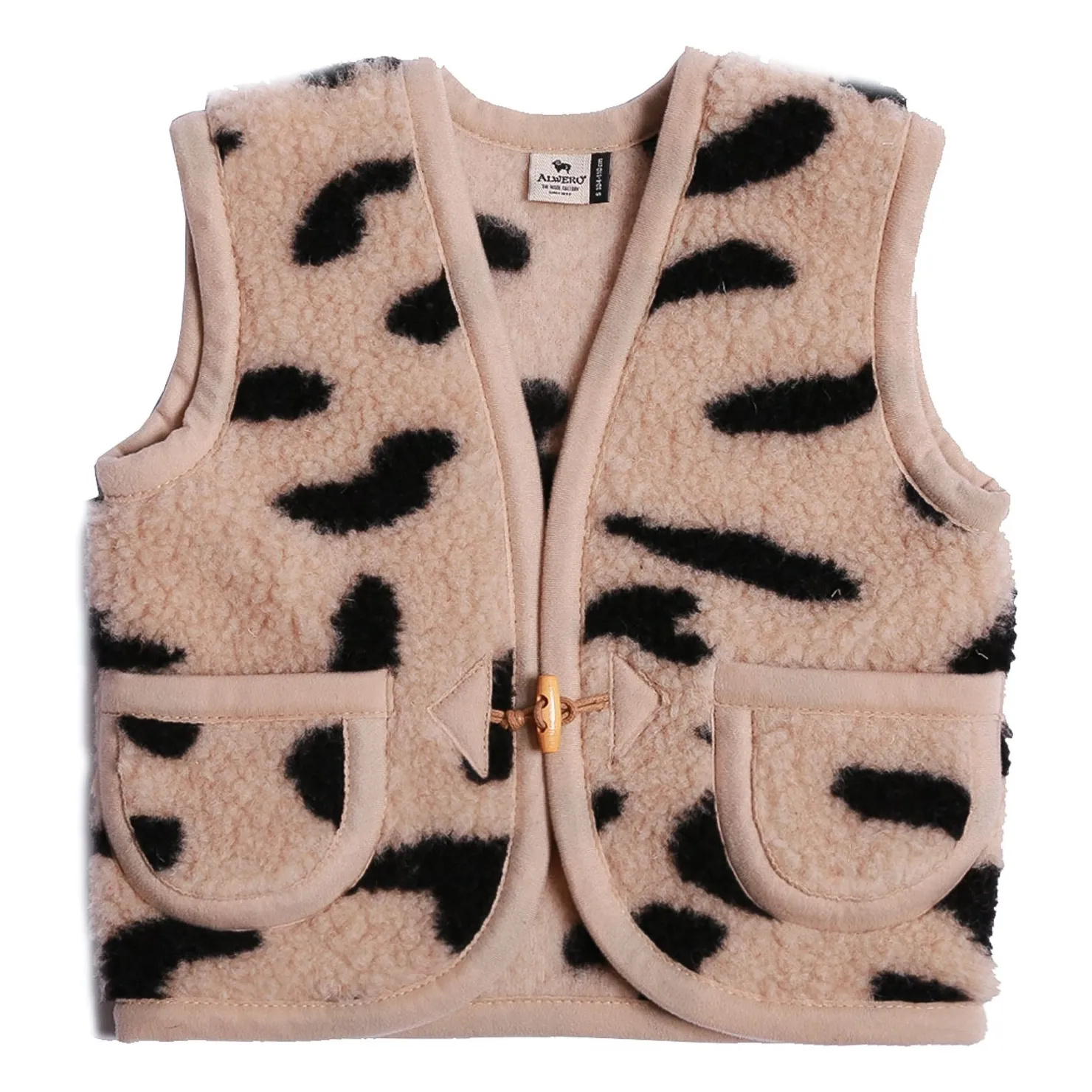 Alwero Beige Alpen Cheetah Sleeveless Vest