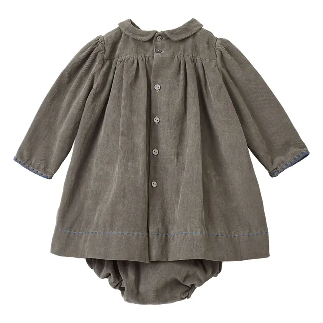 Robe Mars Velours Côtelé | Gris