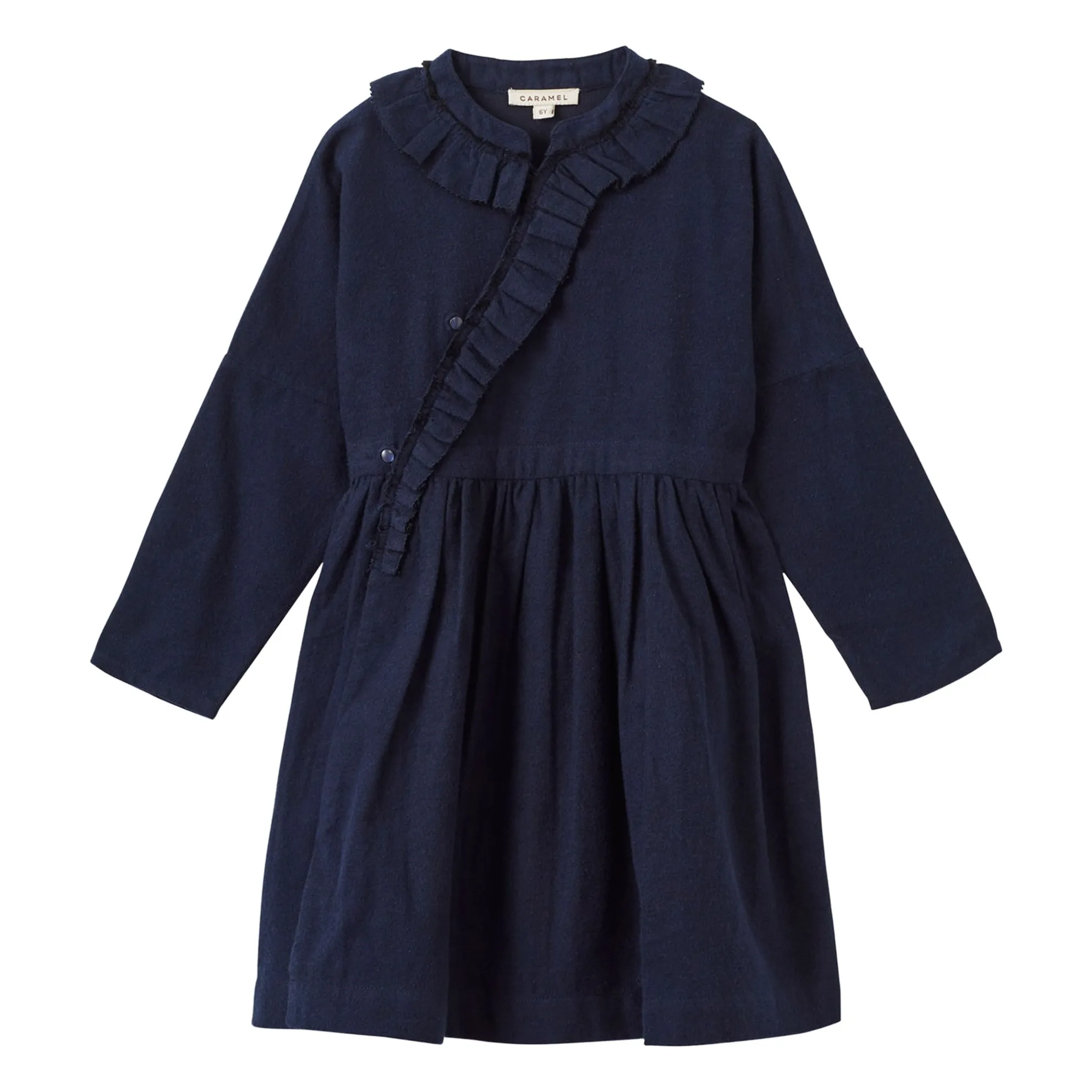 Caramel Navy Blue Kai Dress