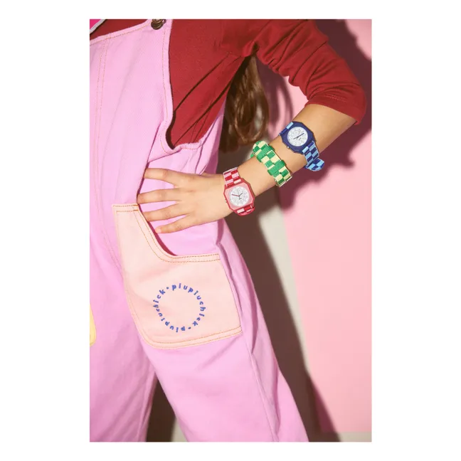 Montre Damier Raspberry Icecream | Rose