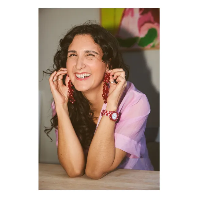 Reloj Damier Helado de Frambuesa | Rosa