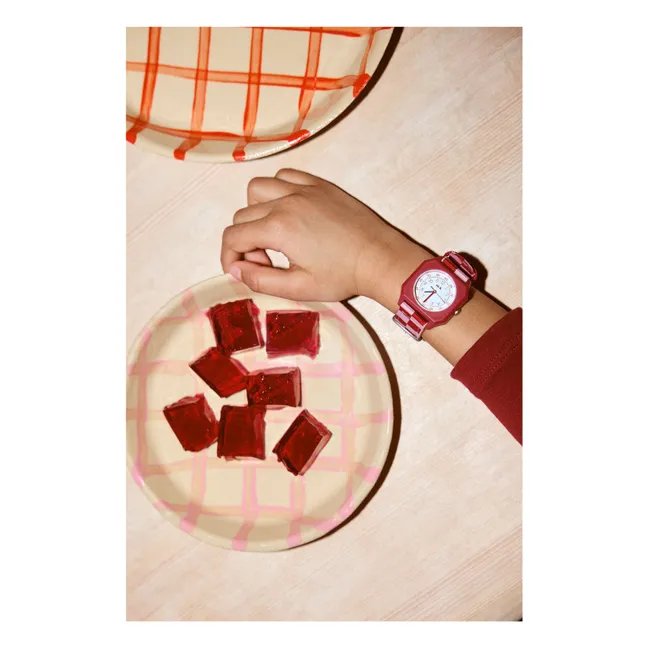 Damier Raspberry Icecream Watch | Pink