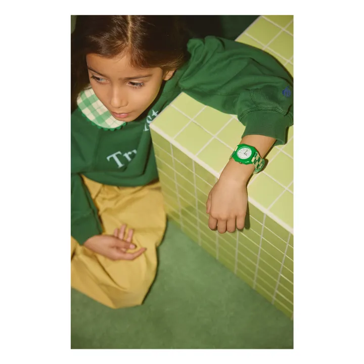 Montre Damier Summer Grass | Vert- Image produit n°1