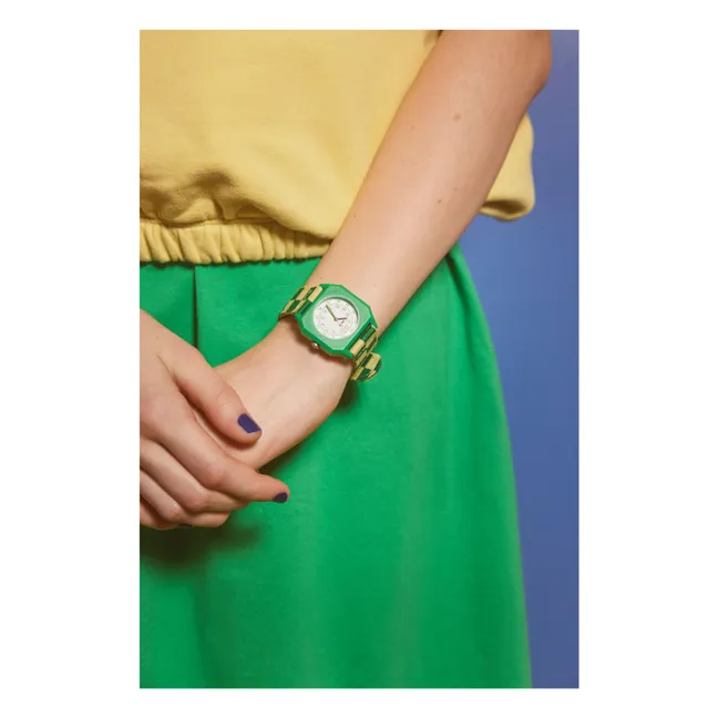 Damier Summer Grass Watch | Green