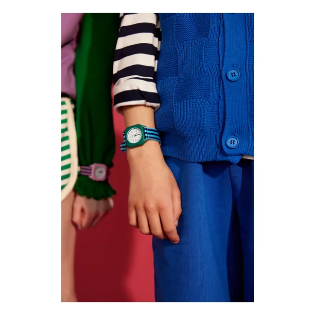 Reloj de Un día en la Tierra | Azul