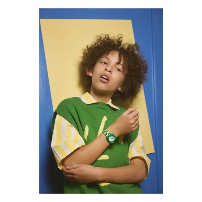 Damier Summer Grass Watch | Green