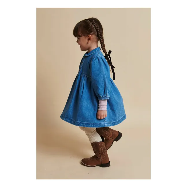 Denim organic cotton dress | Denim