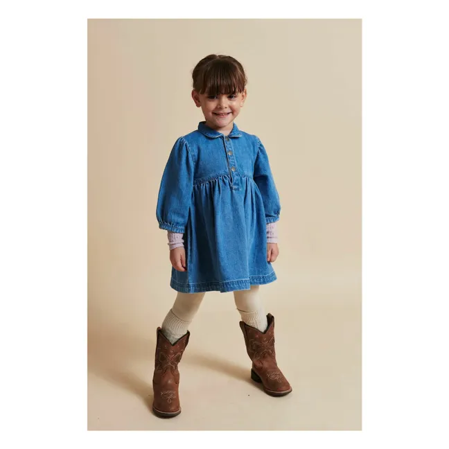 Denim organic cotton dress | Denim