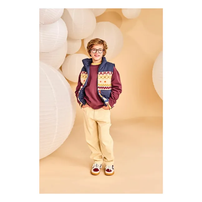 Chaqueta Sherpa Jum reversible sin mangas | Azul Marino