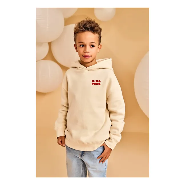 Sudadera Arthur Ping Pong de algodón orgánico | Beige