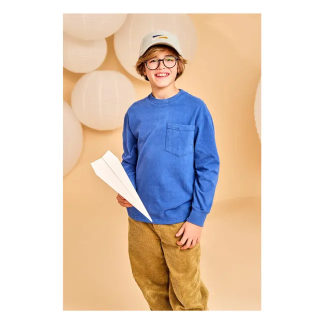 T-shirt Finley Paperplane Coton Bio | Bleu