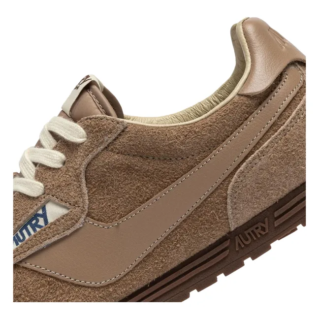 Basket Windspin Low Wildleder und Leder | Hellbraun