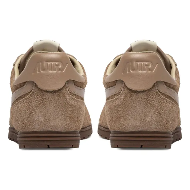 Cestino Windspin Low in pelle e camoscio | Marrone chiaro