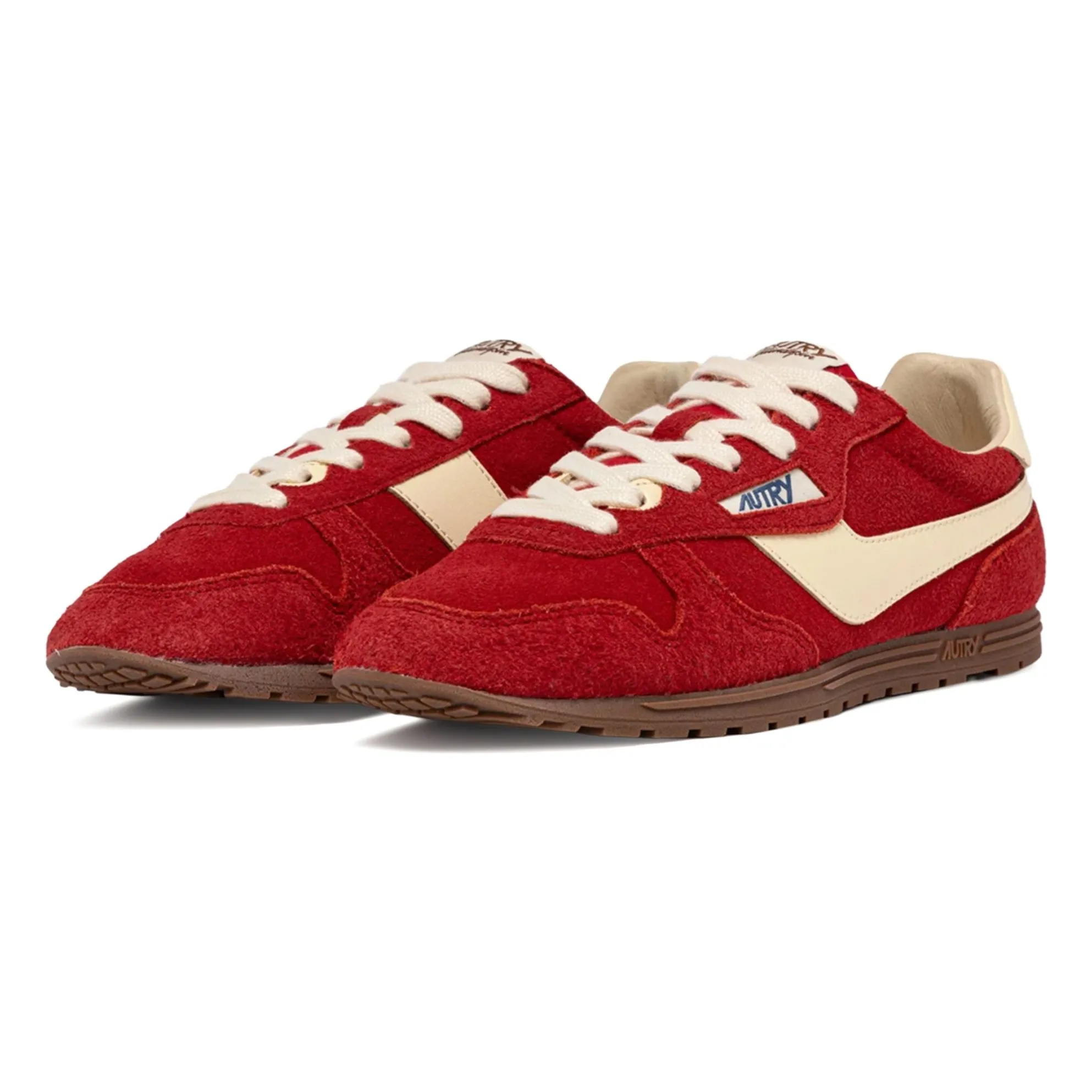 Basket Windspin Low Bicolore Suède et Cuir | Rouge- Image produit n°2