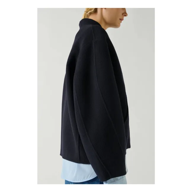 Manteau Windsor Laine | Bleu marine