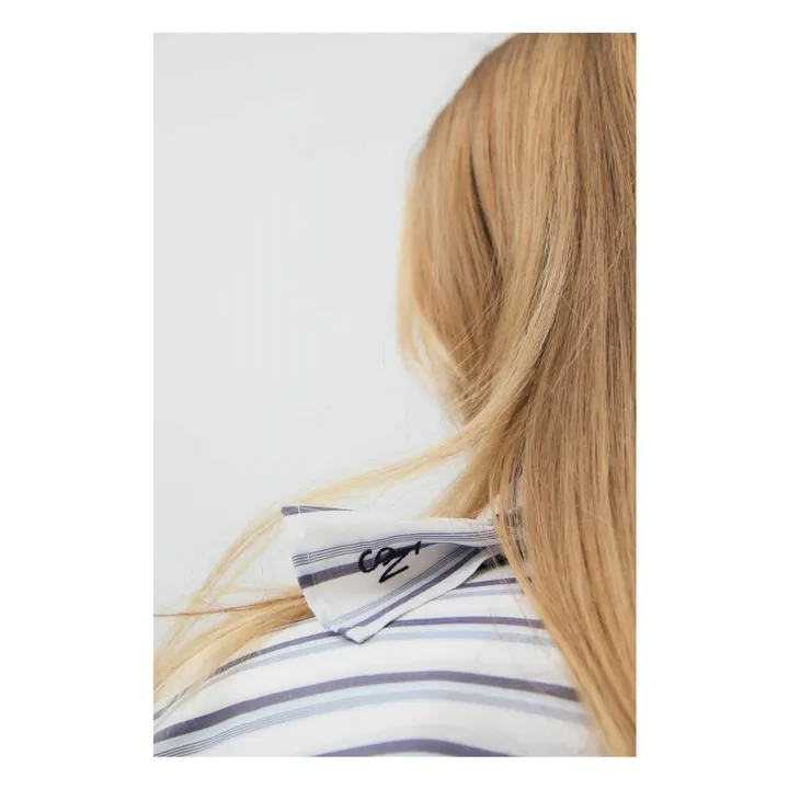 Chemise Estela Carreaux | Bleu- Image produit n°5