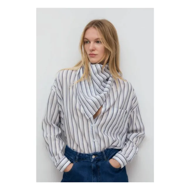 Estela Carreaux Hemd | Blau