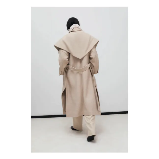 Sciarpa Kristine in lana riciclata | Sabbia