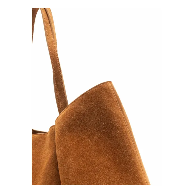 Cabas Dimple Suède | Cognac