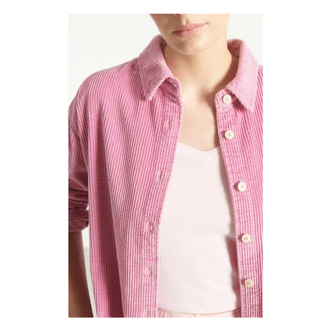 Padow Kord Überhemd | Altrosa