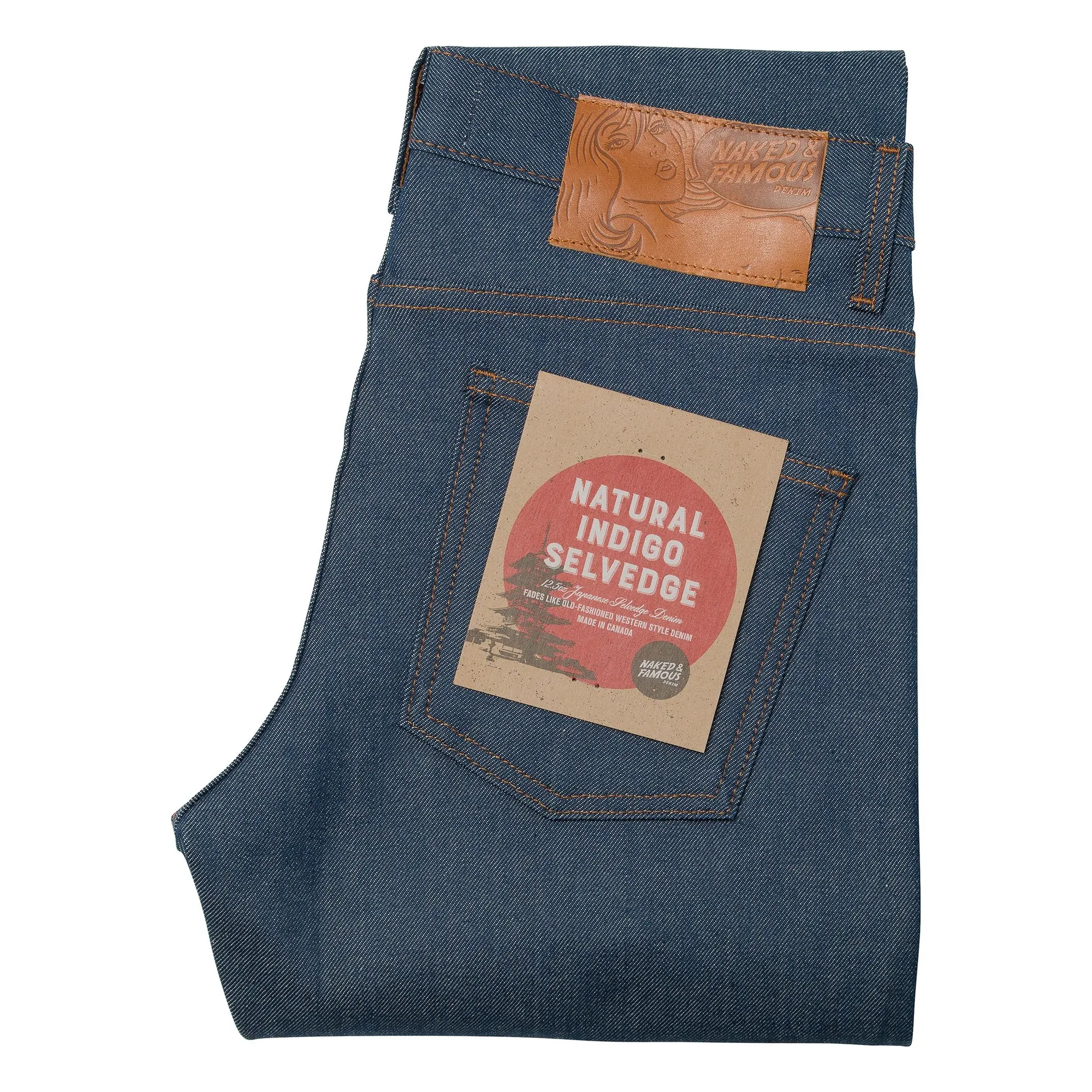 Naked & Famous Indigo Super Guy Natural Selvedge Jeans