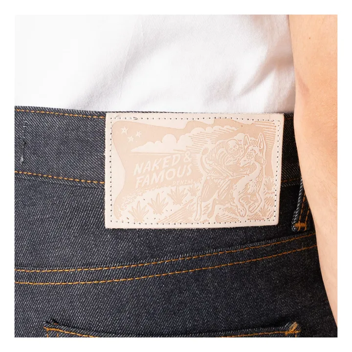 Jean Super Guy Dia De Los Muertos Selvedge | Indigo- Image produit n°5