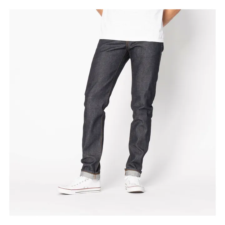 Jean Super Guy Dia De Los Muertos Selvedge | Indigo- Image produit n°1