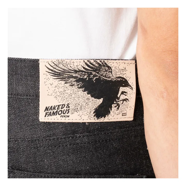 Jean Super Guy Yatagarasu Selvedge | Noir- Image produit n°4