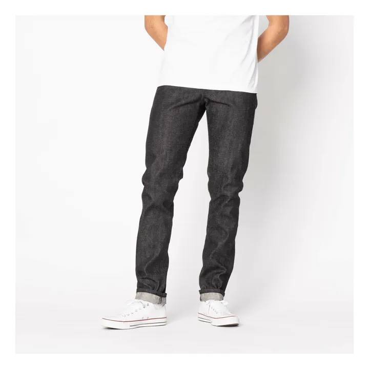 Jean Super Guy Yatagarasu Selvedge | Noir- Image produit n°0