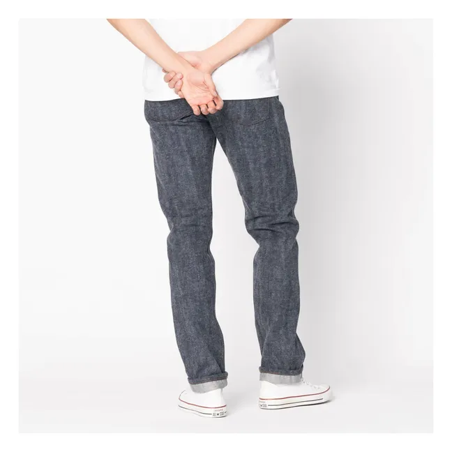 Jean Weird Guy Max cimosa a spazzola | Indigo