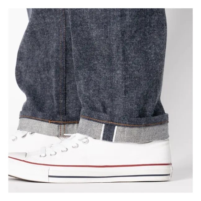 Jean Weird Guy Max cimosa a spazzola | Indigo