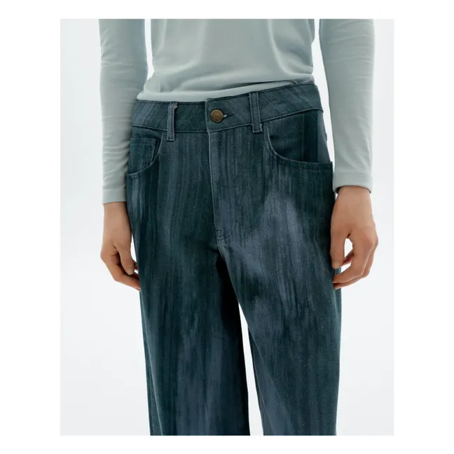 Pantalones de algodón orgánico Ombre Hedda | Azul