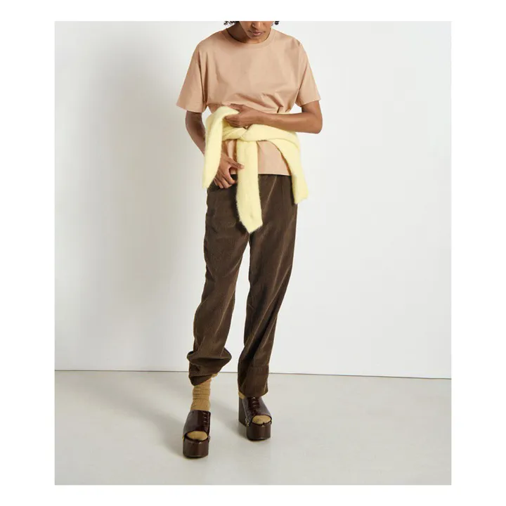 Pantalon Velours Côtelé Padow | Marron- Image produit n°4