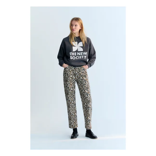 Sweat TNS Logo | Gris chiné foncé