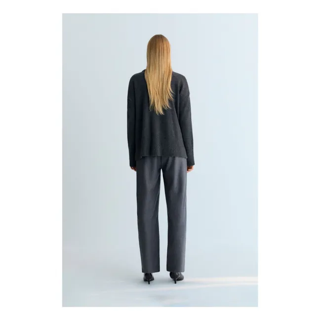 Agatha Merino Wool Sweater | Grey