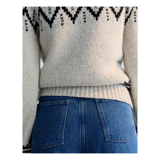 Luna Recycled Wool Sweater | Sand