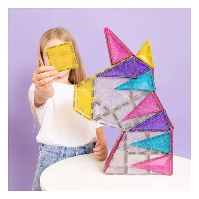 Paquete de unicornios de purpurina - 56 unidades | Glitter