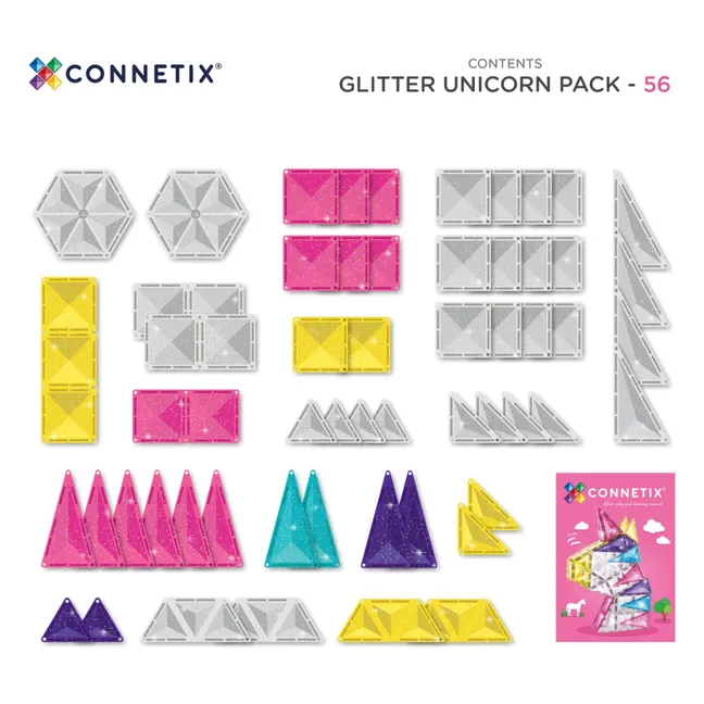 Glitter Unicorn Pack - 56 Stück | Glitter